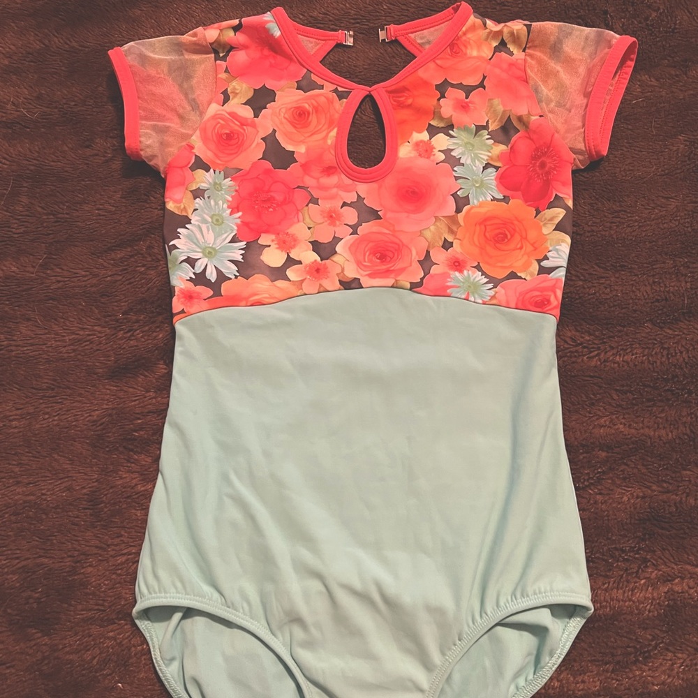 Eleve floral leotard - size adult medium